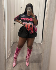 Solid Color Ultra Short Bubble Skirt LSD 2308