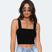 Sexy Solid Color Sleeveless Tank Tops YMYF 0893