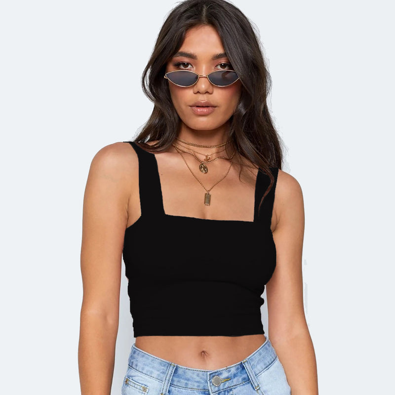 Sexy Solid Color Sleeveless Tank Tops YMYF 0893