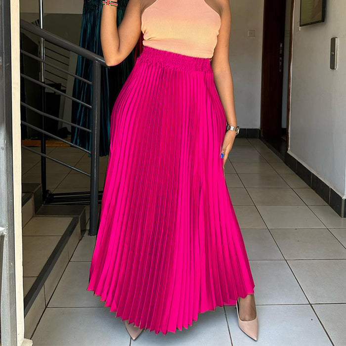 Fashion Big Swing Pleated Half body Skirt GCZF 8532