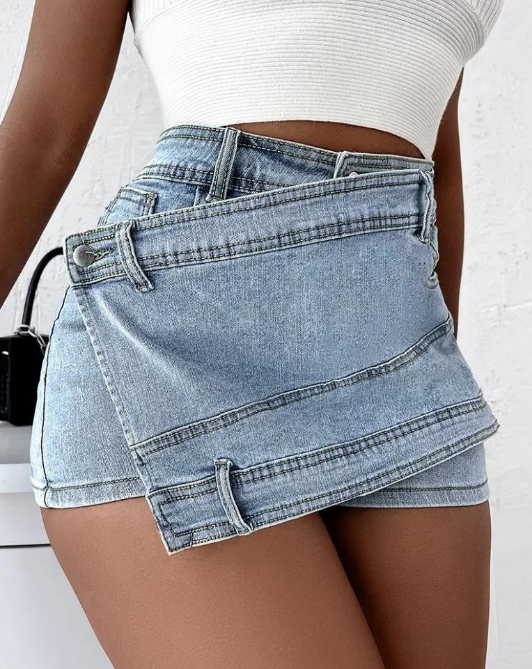 Fashion Denim Irregular Short GSMJ 320