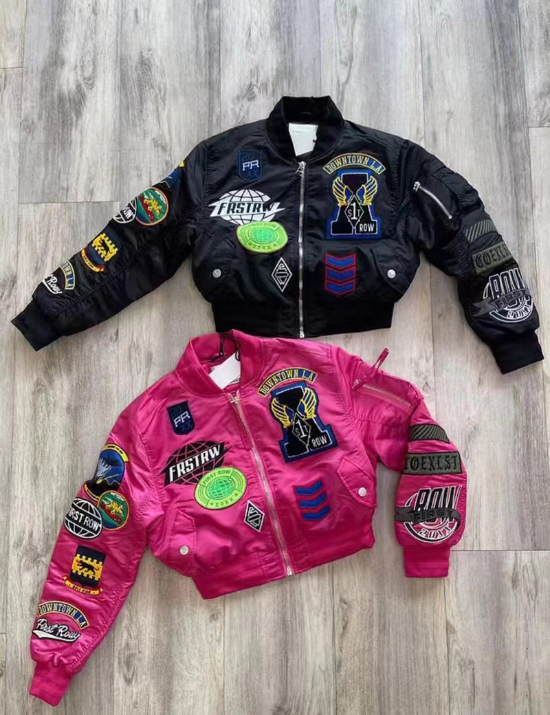 Long Sleeve Embroidered Jacket Baseball Coat GFCF 1293