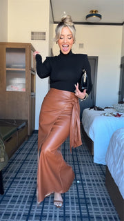Solid Color High Waist Long Skirt YUMT YMT474