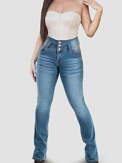 Fashion High Waist Washed Jeans GSMF ZT5121