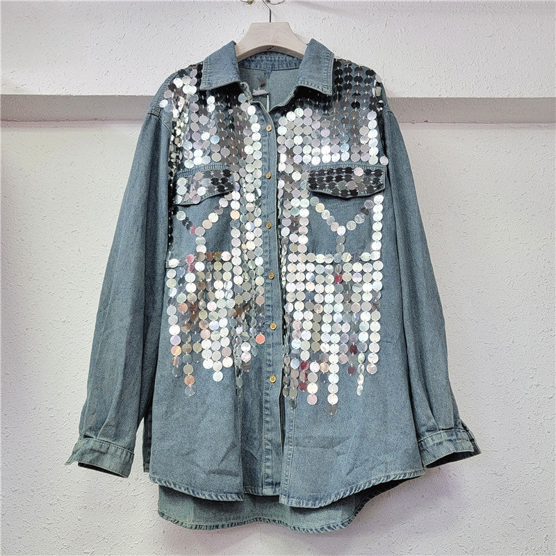 Loose Shirt Single breasted Denim Jacket GZYN 2024