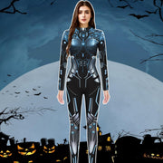 Mecha Print Long Sleeve Jumpsuit GAXB W279JP