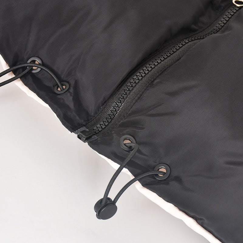 Reversible Wear Zipper Vest Warm Cotton Jacket GBTF 8099DN