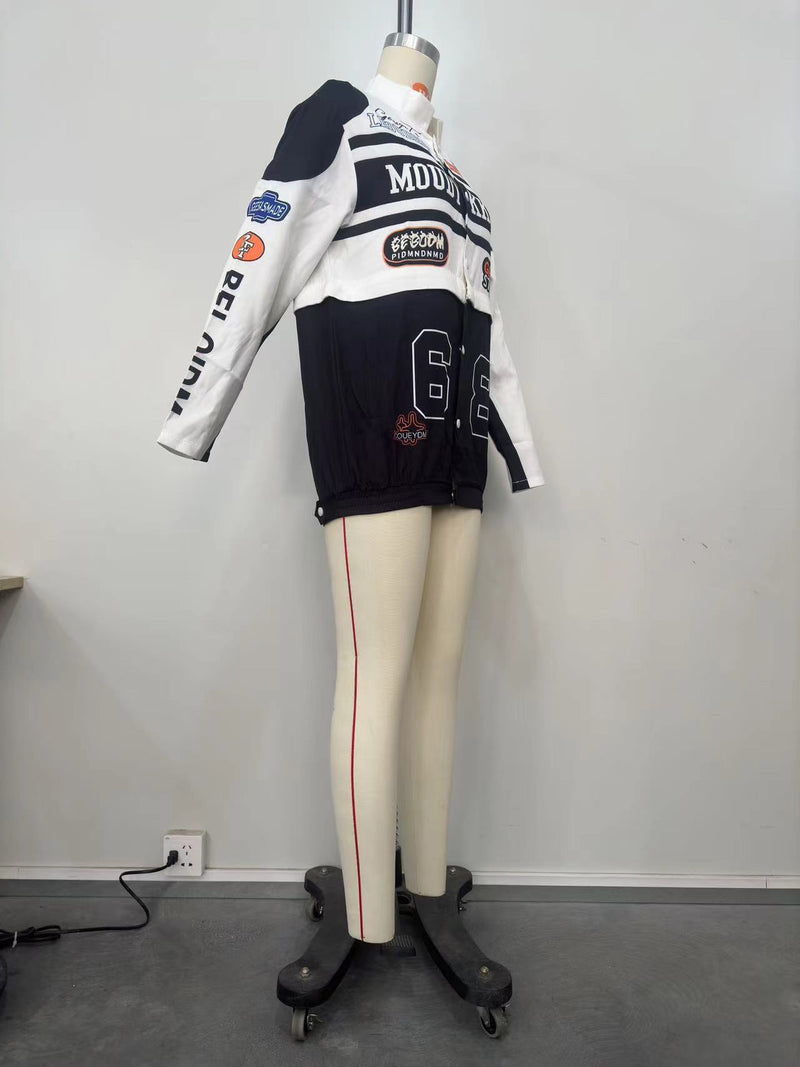 Removable Multi Wear Printed Padded Jacket OD 8655