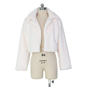 Loose Faux Fur Cardigan Fleece Jacket ZSD 0154