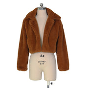 Loose Faux Fur Cardigan Fleece Jacket ZSD 0154