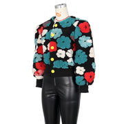 Floral Single breasted Short Coat ZSD 0562
