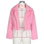 Loose Faux Fur Cardigan Fleece Jacket ZSD 0154