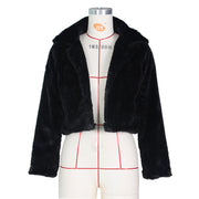 Loose Faux Fur Cardigan Fleece Jacket ZSD 0154
