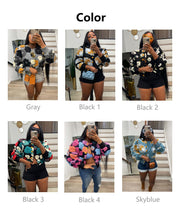 Floral Single breasted Short Coat ZSD 0562