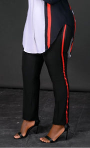 Solid Color Stripe Pants SHMF 6135