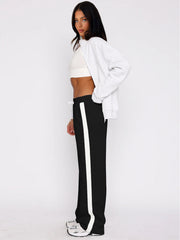 Patchwork Casual Padded Sport Pants MIL 134