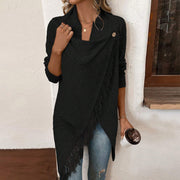 Fashion Cardigan Irregular Tassel Sweater GDAM 7203