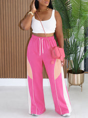 Contrast Color Patchwork Sport Pants HNIF GY343