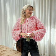 Knitted Tassel Woolen Jacket GZJQ W24L54752
