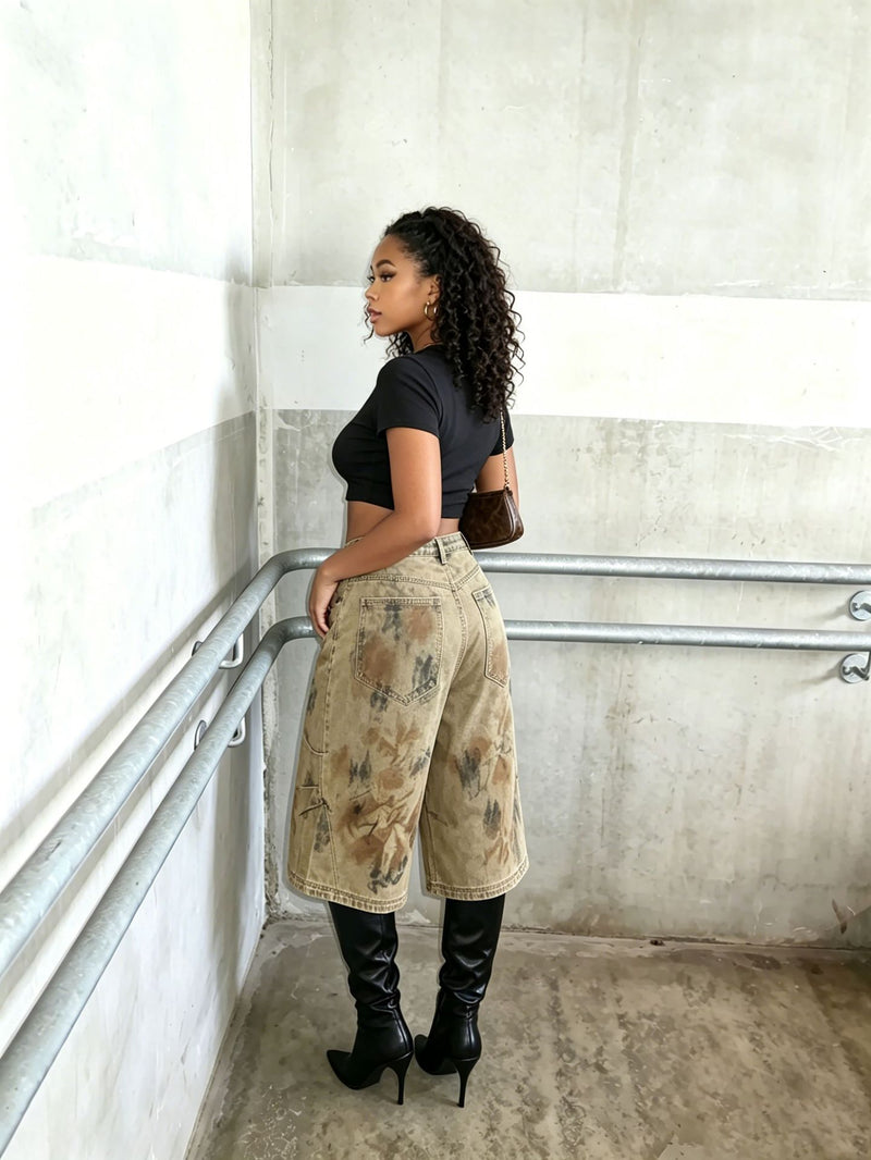 Plus Size Print Seventh Jeans GYLN 0023