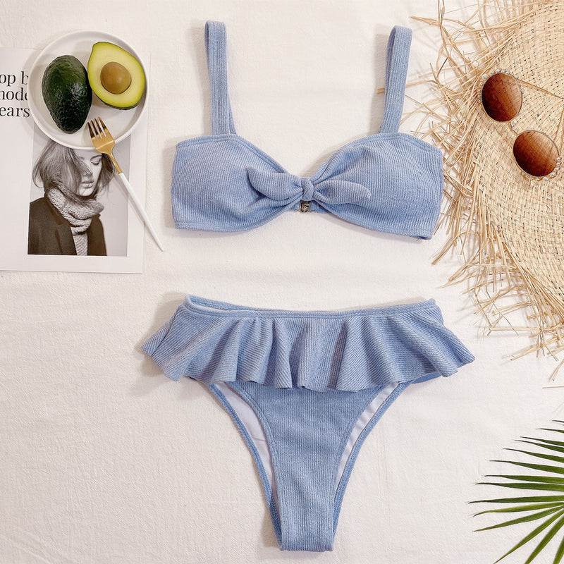 Sexy Ruffled Swimsuit Two Piece Sets CSYZ B237