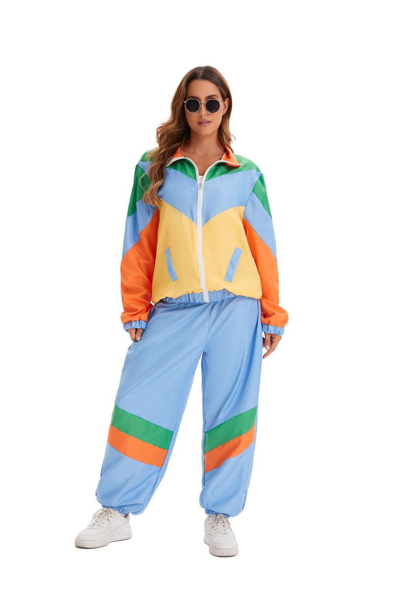 Halloween Color Block Long Sleeve Coats GMMD 8018