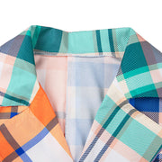 Fashion Casual Plaid Print Long Coat GLF 08031