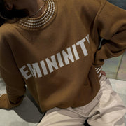 O Neck Print Knits Long Sleeve Sweater YMZY 11301