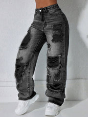 Casual Holes Straight Jeans GYXN 16215