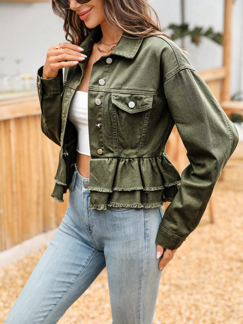Long Sleeve Denim Casual Jackets GYXN 16517