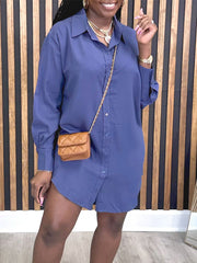 Long Sleeve Solid Color Shirt ZDF 31350