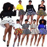 Casual Printed Wide Leg Shorts Without Top GDYF 6925