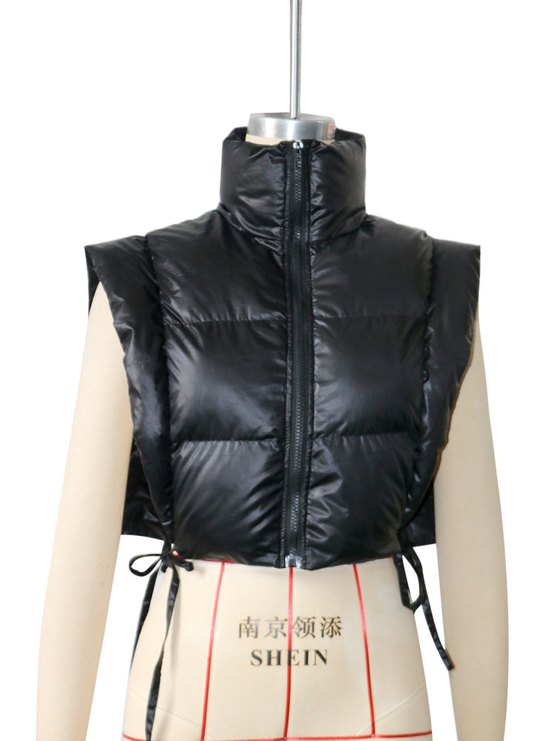 Zipper Lacing Cotton Vest Bread Clothes Vest SH 390864