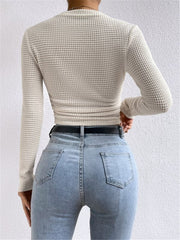 Long Sleeve Plaid T Shirt GZYF 1052