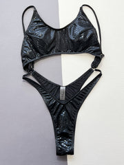 Snake Print One Piece Swimsuit CSYZ D528WY