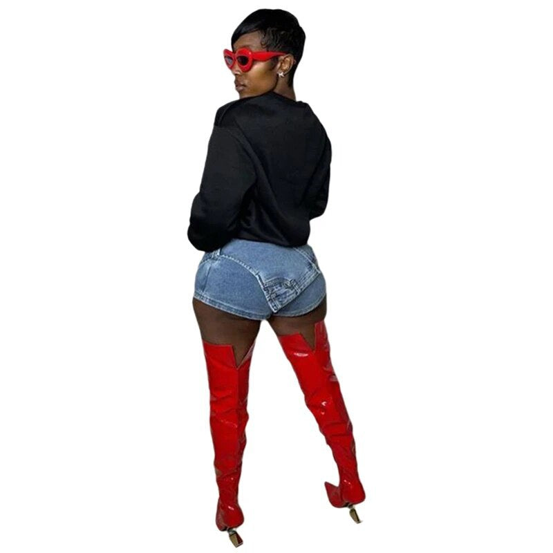 Fashion Slim Denim Shorts GSMJ 6954