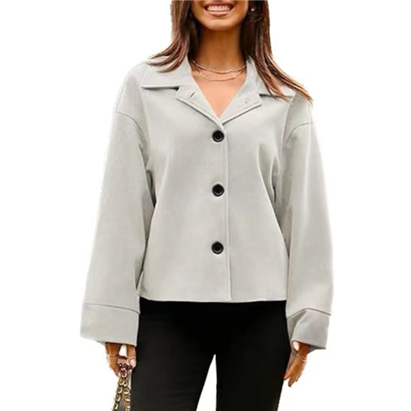 Casual Cropped Blazer GYOU CX908