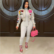 Long Sleeve Print Casual Jackets Coats YNSF 8007
