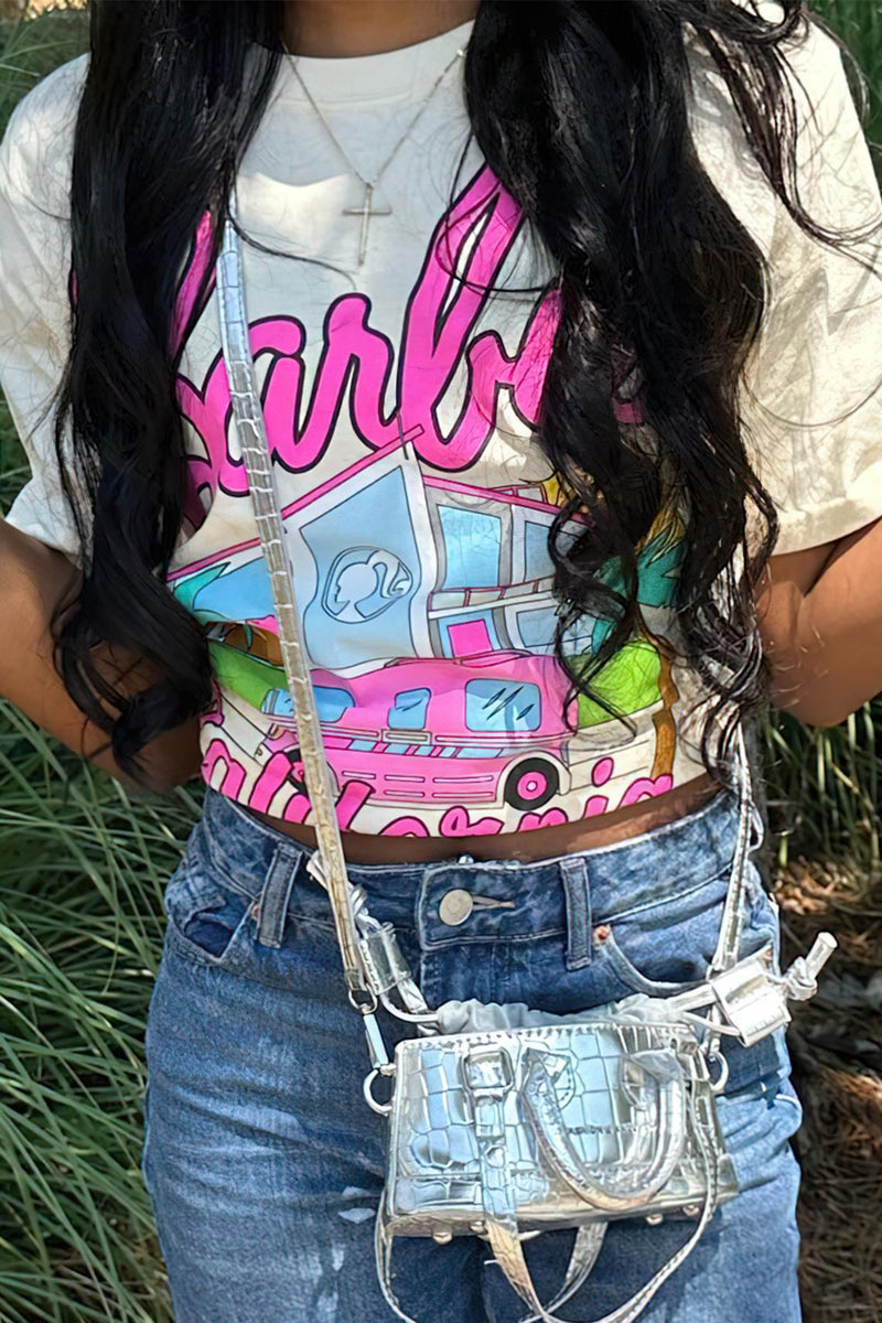Print Short Sleeve T Shirt GXJL 90072