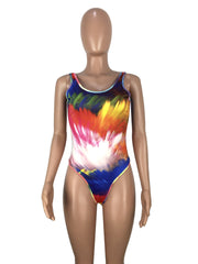 Sexy Printed One Piece Swimsuits LM 8055