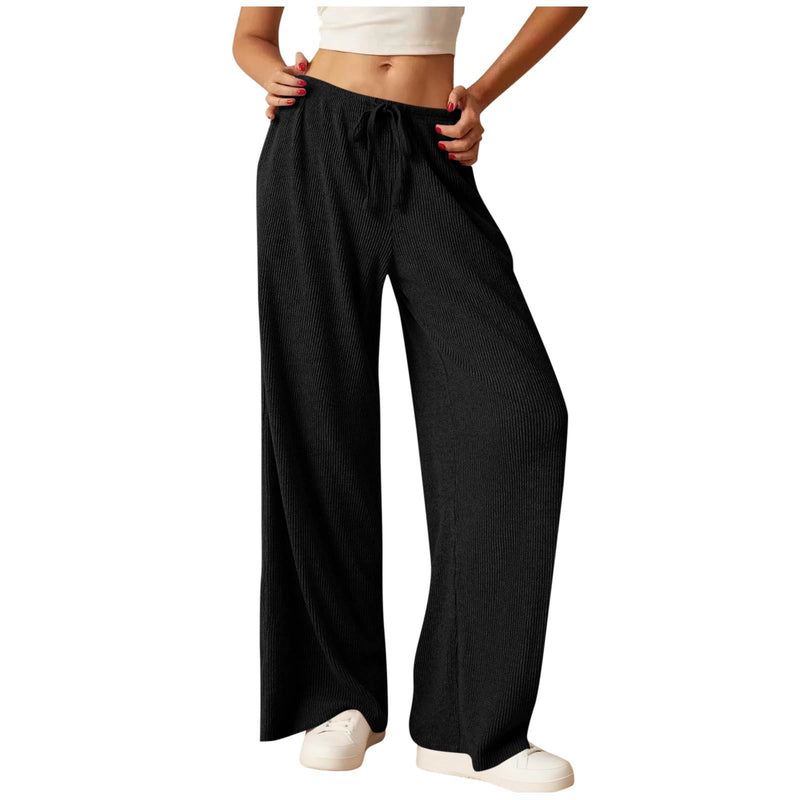 Loose Solid Color Wide Leg Pants GYZY 6687
