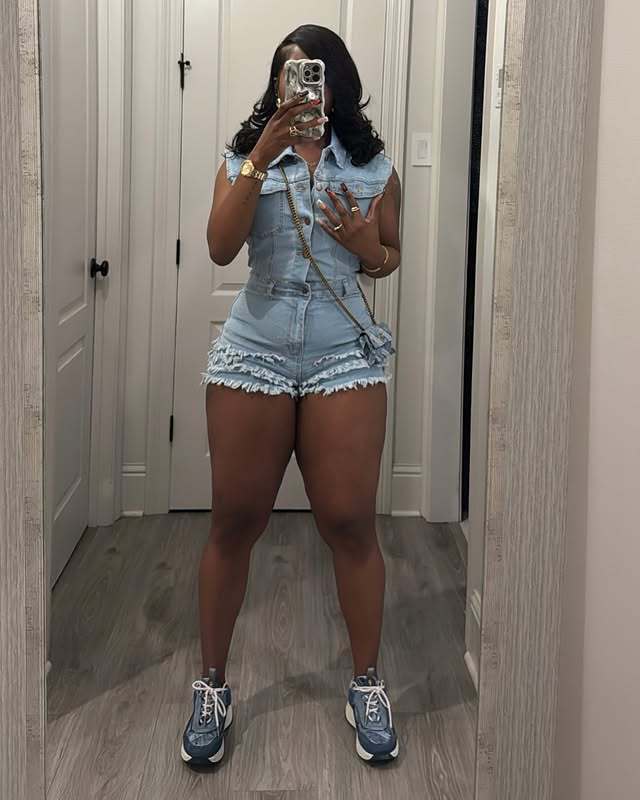 Sleeveless Lapel Neck Denim Romper MEM 88645