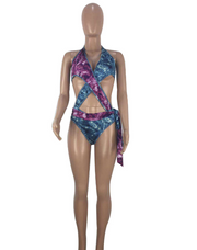 Sexy Printed One Piece Swimsuit Bikinis MDF 5037