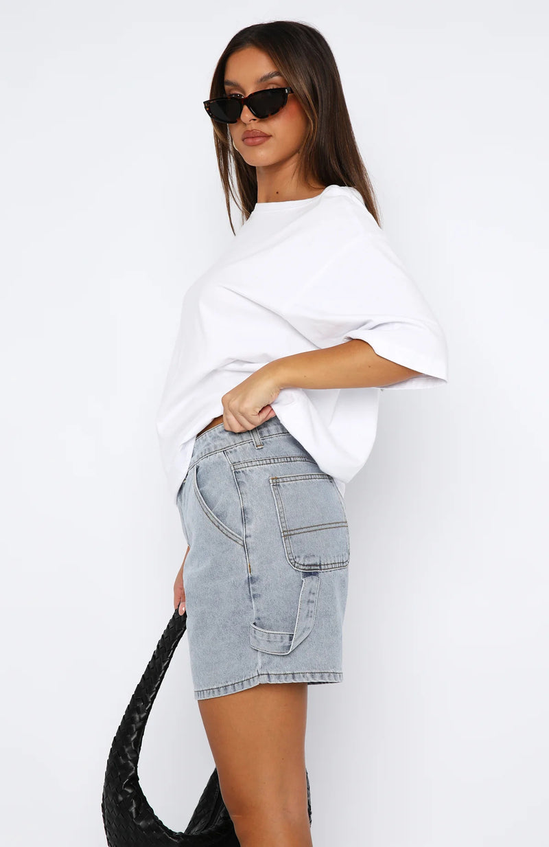 Casual Loose Denim Shorts GYAN 8946