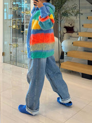 Colorful Knits Loose Coats TR 1351