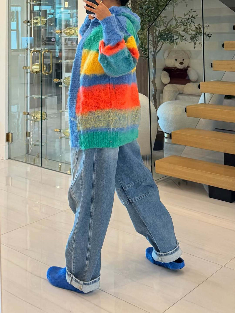 Colorful Knits Loose Coats TR 1351