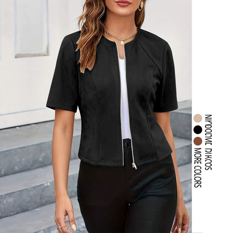 Short Sleeve Casual Biker Jacket GSRX 912