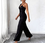 Sleeveless Irregular Sling Loose Jumpsuit GFMA TE2657