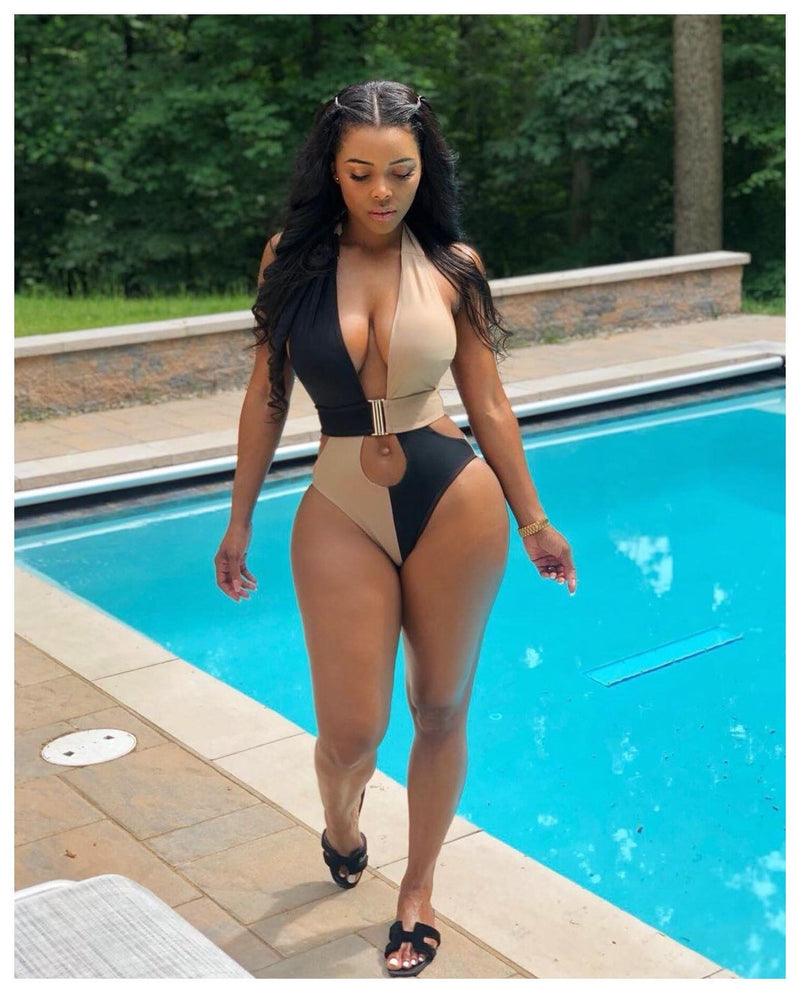 Sexy Backless Halter One Pieces Swimsuits ORY 5128