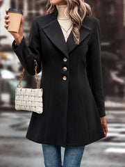 Solid Color Lapel Neck Coats GYXN 72231
